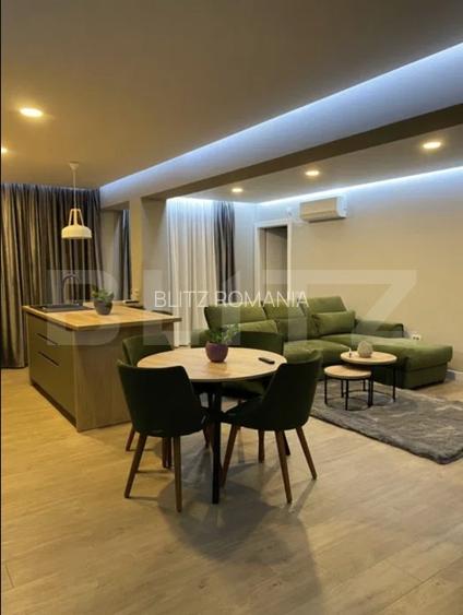 Apartament modern 3 camere, mobilat complet, 80 m², zona Maurer Residence