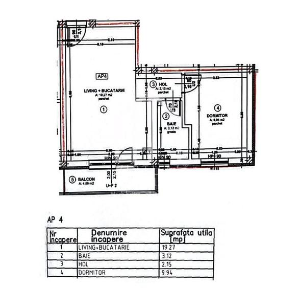 Apartament cu 2 camere, 34mp utili, gradina 38mp, parcare, Turnisor - 3