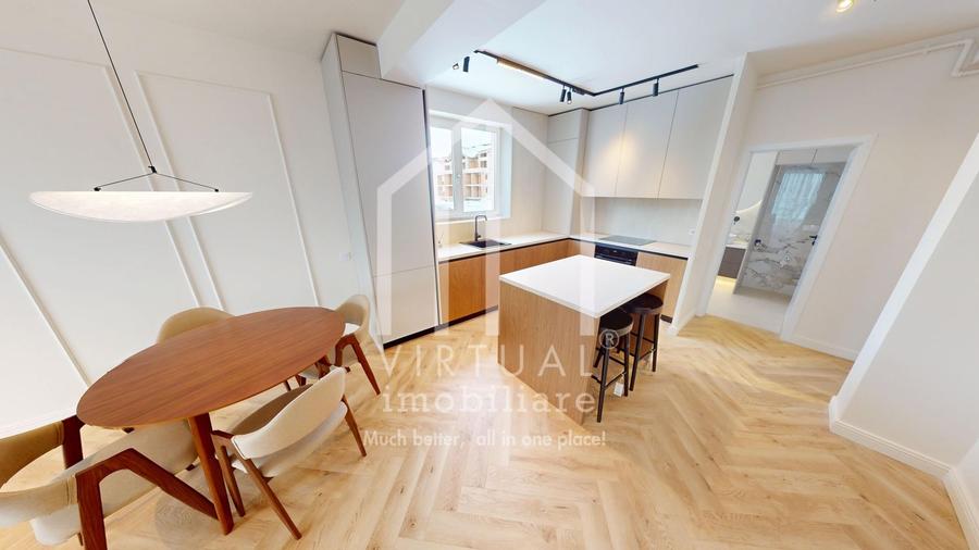 Ap. cu 3 camere-etaj intermediar, mobilat partial -75mp utili + terasa - 1