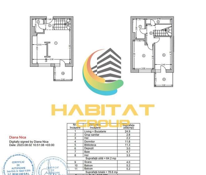Vanzare 3 camere metrou Piata Sudului tip Duplex finalizat - 18