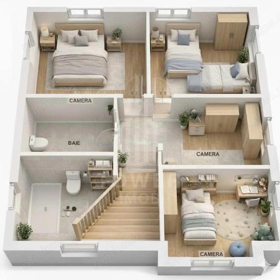 Duplex de vanzare ?elimbar | Construc?ie solida | 120 mp utili - 3