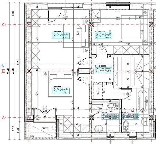 vila insir. 4cam,3bai + 1-2-3 parcari/centru Popesti Leordeni - 7
