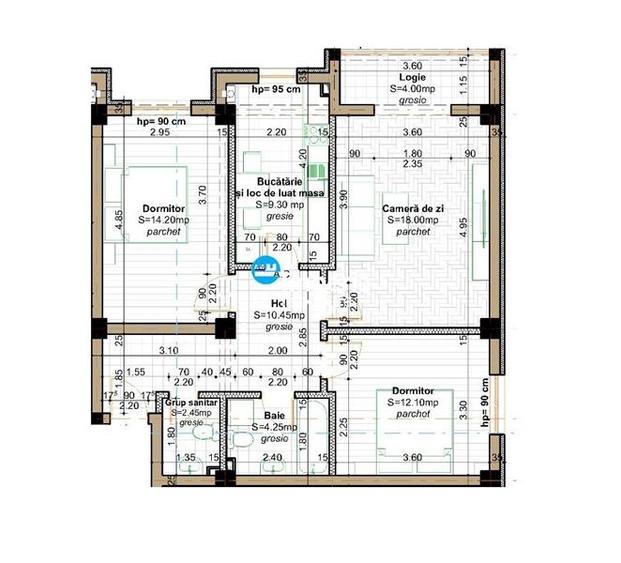 Apartament 3 camere de vanzare Popas Pacurari - 1