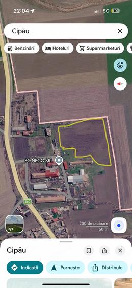 Teren de 10000 mp, în Cipău