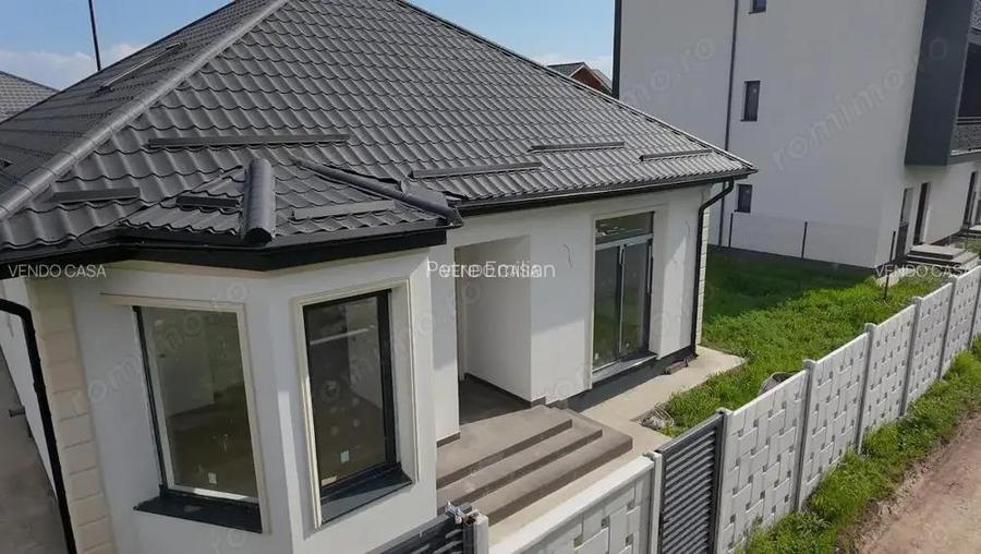 Casa moderna cu mansarda 5 camere, 3 bai, teren 380 mp Predare la cheie