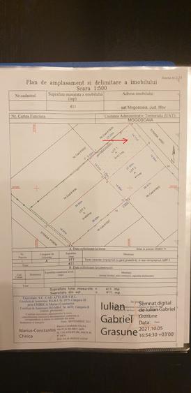 Mogosoaia-Str Ariei teren intravilan  construibil 411mp cu deschidere 14.11ml - 3