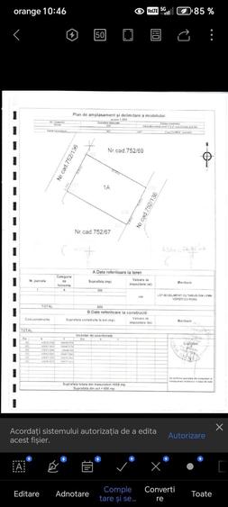 Teren intravilan Hlincea Manastirea Cetatuia 658 mp | 2 deschideri - 3
