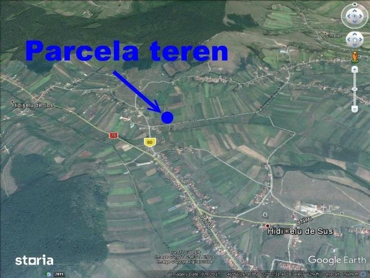 Teren de 2165 mp, în Hidiș