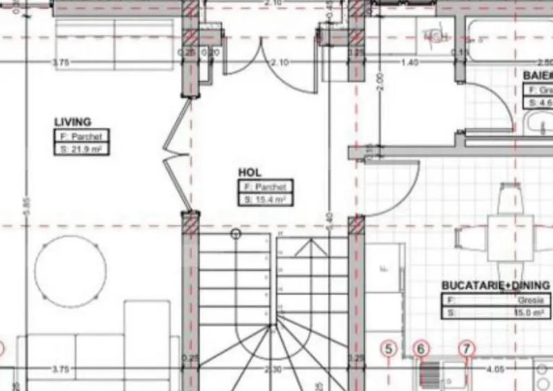 CASA CUPLATA, 110 mp, 110 teren, zona Terra - 4