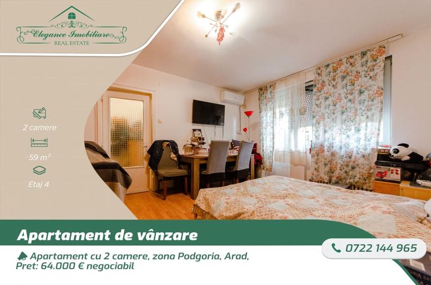 Apartament cu 2 camere, zona Podgoria, Arad - 1