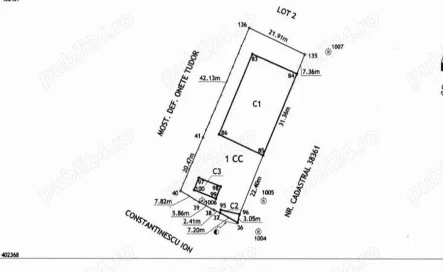 Teren cu sopron Zona Vladesti - 1