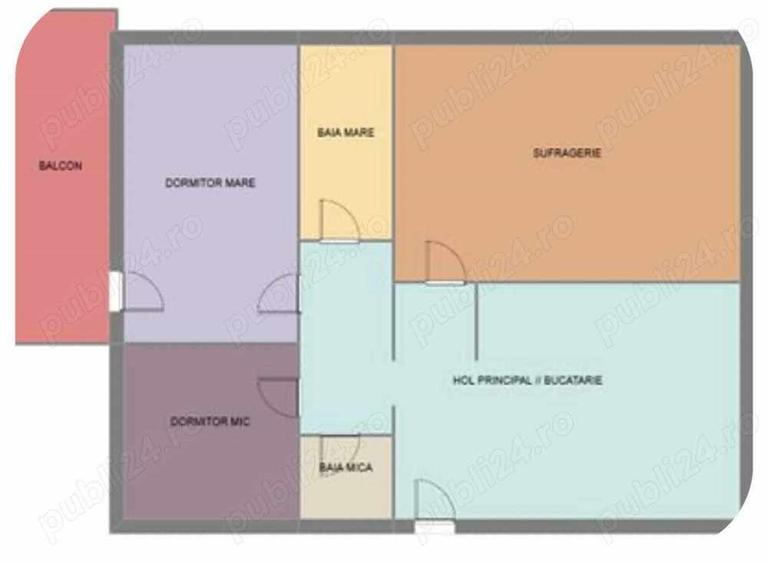 De vanzare 3 camere Racadau - Parcul Trandafirilor - 1