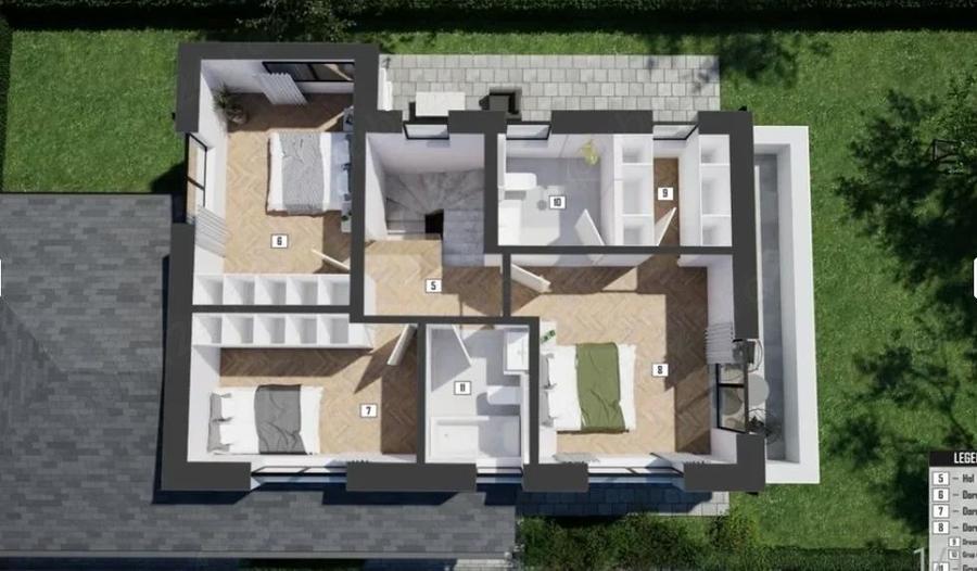 Casa individuala nZEB, garaj dublu,panouri fotovoltaice - 8