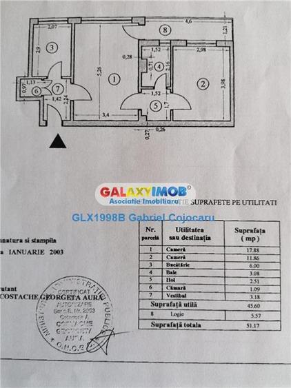 Apartament 2 camere - 51 mp | Bloc reabilitat | 15 minute de metrou - 15