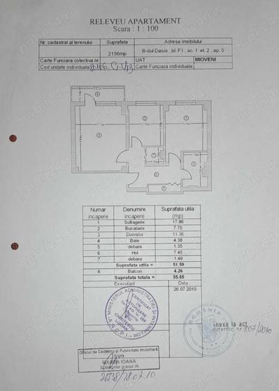 Vand apartament 2 camere et2 - 73000 - 5