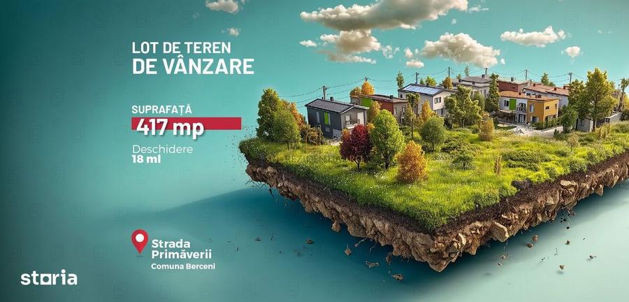 Teren Comuna Berceni - strada Primaverii 417 mp - 2