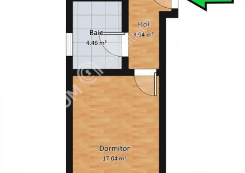 Garsoniera decomandata cu balcon si parcare in zona DaVinci - 5