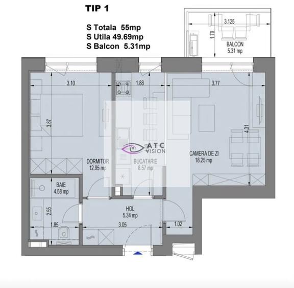 Apartament 2 camere - Aviatiei - Nusco City - 1