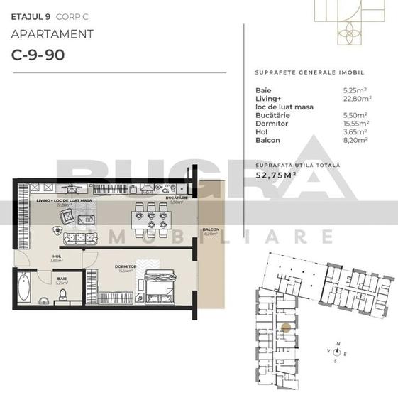 Apartament 2 camere, bloc nou, semifinisat, zona Kaufland - 2