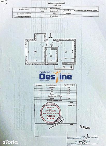 Apartament mobilat si utilat 41 mp loc parcare, balcon, geam la baie - 9
