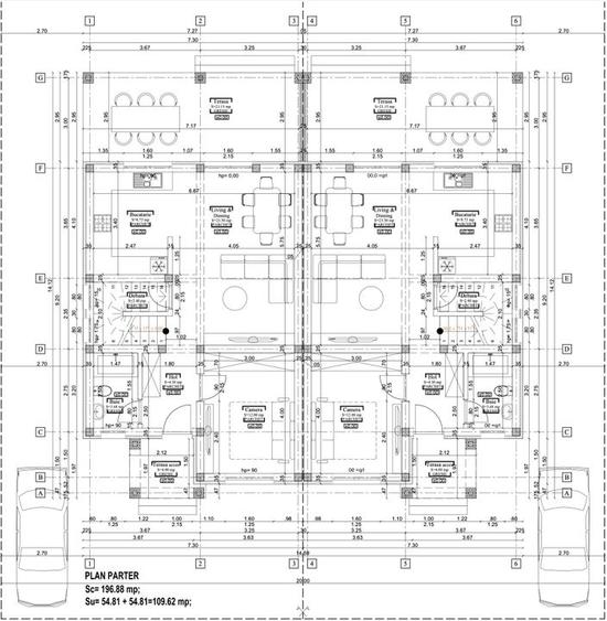 1/2 Duplex, P+1, 5 camere, 104mpU, 350mpT, Cartierul Primaverii! - 7