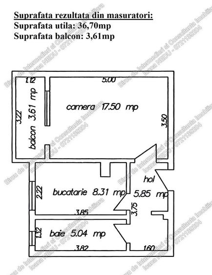 ⏩ km4-5 Garsoniera Decomandata 40,31m² Balcon Centrala Izolata Mobilata Utilata - 12