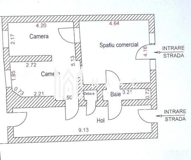 Spatiu comercial I 2 camere I Parter I Bulevardul Victoriei