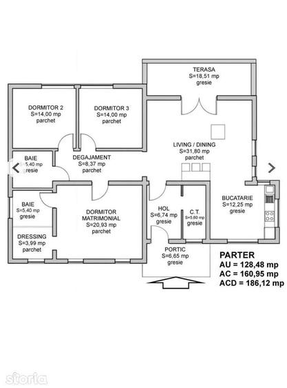 Casa noua- zona IZVORULUI, teren 616 mp - 2