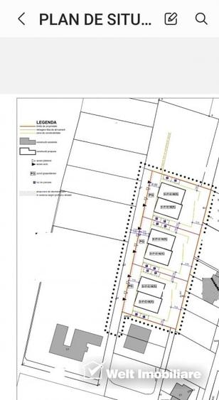 Teren 1000 mp, front 28 ml, duplex, Borhanci, Puz in lucru - 1