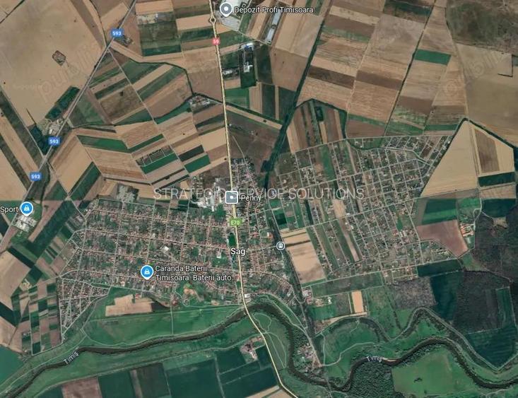 Teren intravilan, Sag, Timis, pentru casa sau duplex, 500-600 mp