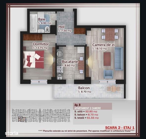 Apartament 2 camere Pallady, Parcare inclusa, Cel mai mic pret ! - 6