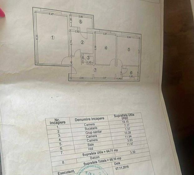 Super Ocazie! Apartament 3 Camere Decomandate  Zona Dacia,  94.900€ - 3