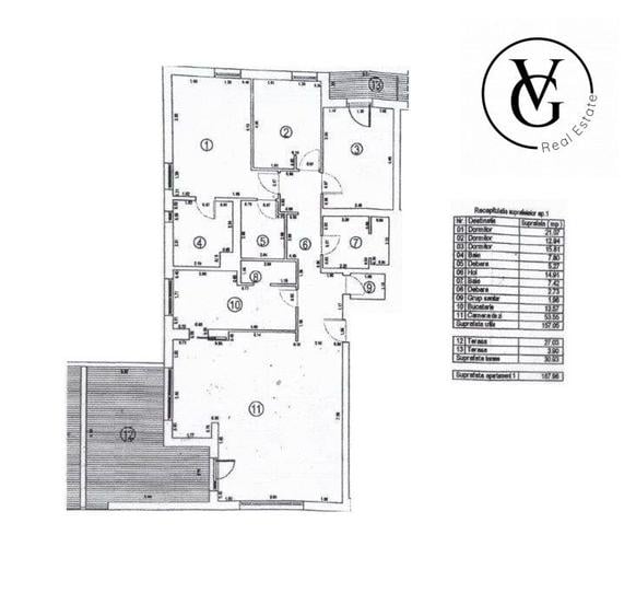 Apartament cu 4 camere în Dorobanți