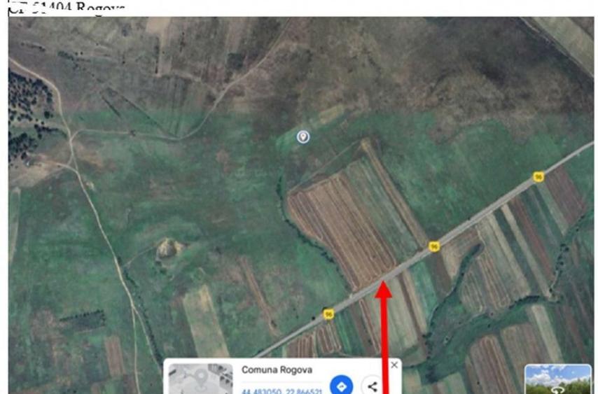 Cota de 1/2 din teren extravilan, comuna Rogova, Jud Mehe... - 1