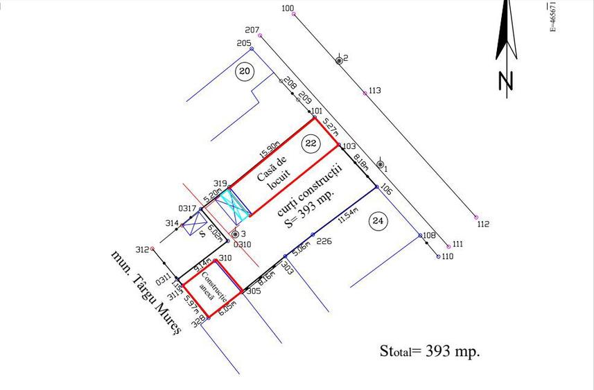 Teren 393mp, str.Savinesti, cu casa demolabila - 5
