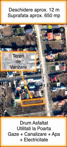 Teren de 656 mp, în Costi