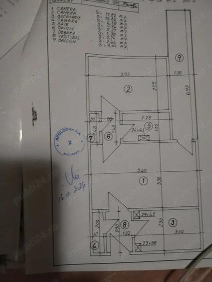 Apartament cu 2 camere semidecomandat în Colentina