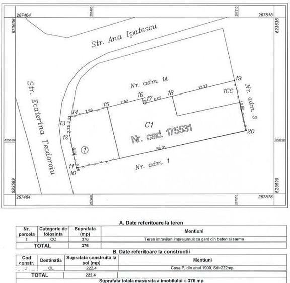 Casă cu 4 camere cu Teren 222 Mp în Nufărul
