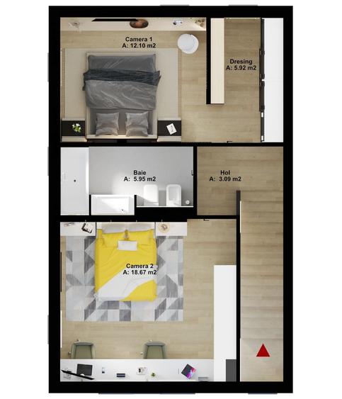 Casă cu 3 camere cu Teren 250 Mp în Central