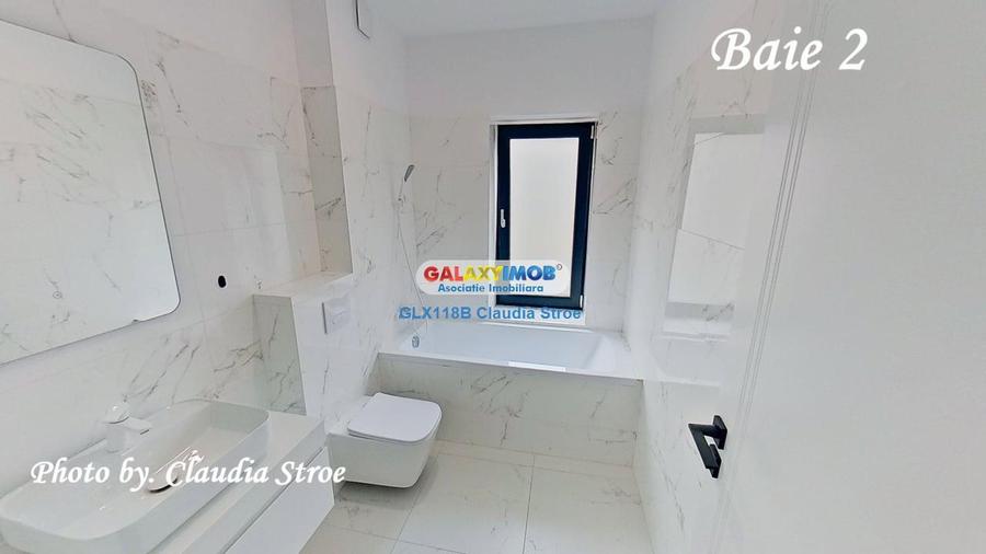 Apartament cu 3 camere semidecomandat, mobilat în Pipera