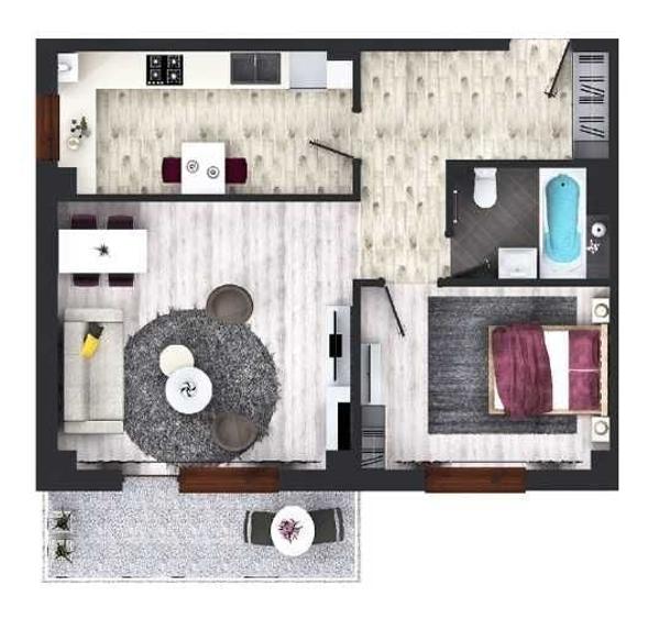 Apartament cu 2 camere decomandat în Bucium