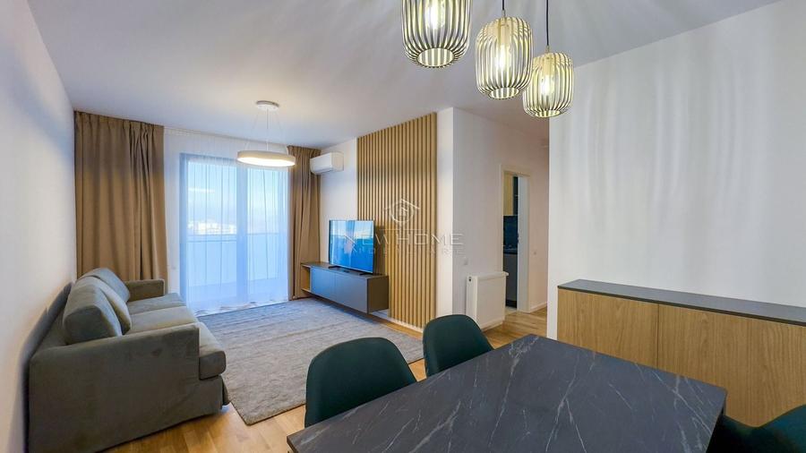 Apartament cu 2 camere semidecomandat, mobilat în Între Lacuri