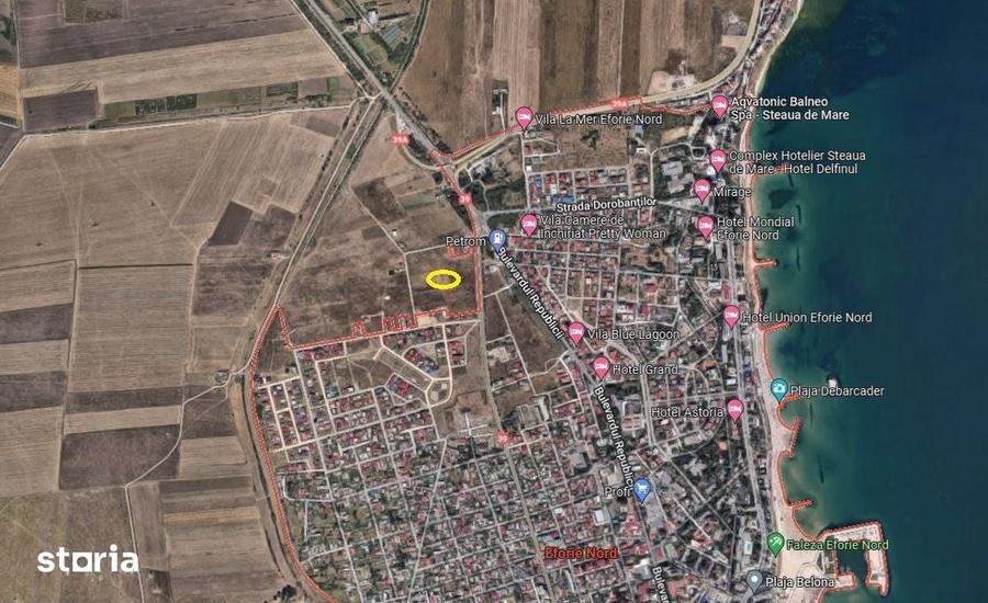 Teren de 1000 mp, în Agigea