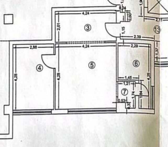 Apartament cu 2 camere, mobilat în Decebal