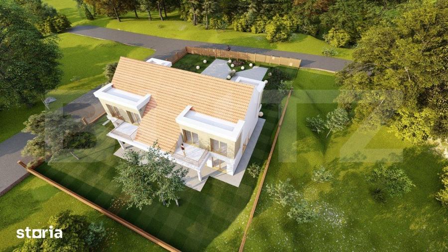 Casă cu 5 camere cu Teren 450 Mp în Chinteni