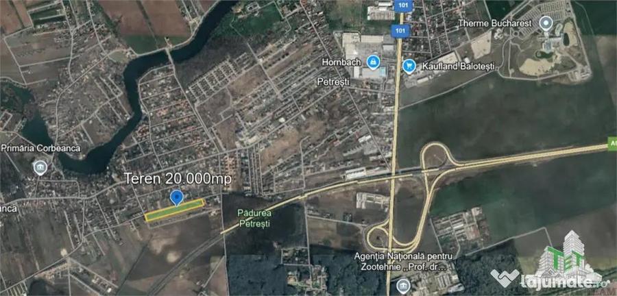 Teren de 20000 mp, în Corbeanca