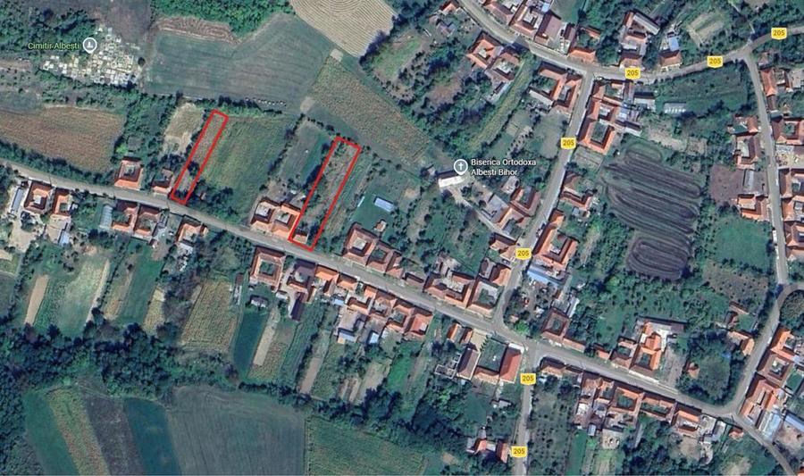 Teren de 2048 mp, în Albești