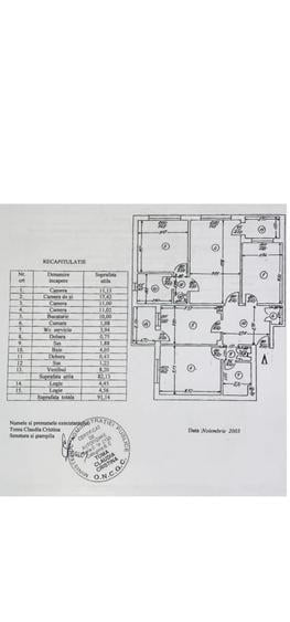 Apartament cu 4 camere semidecomandat în Berceni