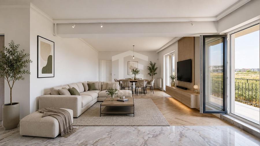 Apartament cu 3 camere semidecomandat în Dobroești