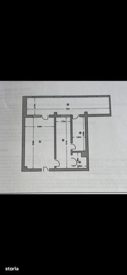Apartament cu 2 camere în Prundu